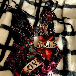 Sexy Ed hardy one piece